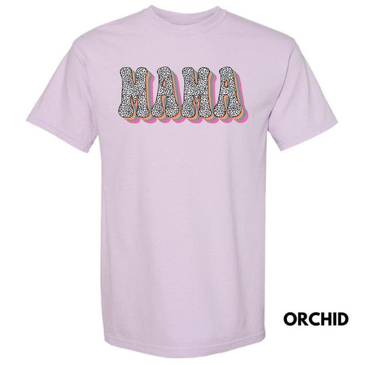 Color Shadow Leopard Mama Comfort Colors T-Shirt 'NLB' Hoodie, Sweatshirt | InkThreadWorks.com