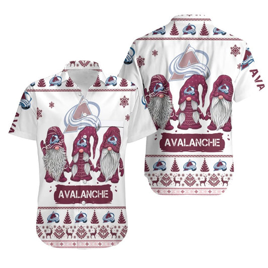 Colorado Avalanche Hawaiian Shirt Festive Gnome Design 584572
