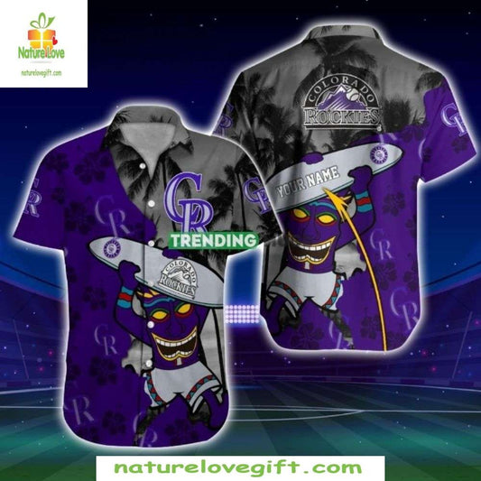 Colorado Rockies Hawaiian Shirt Stylish Baseball Apparel FPI86O3E