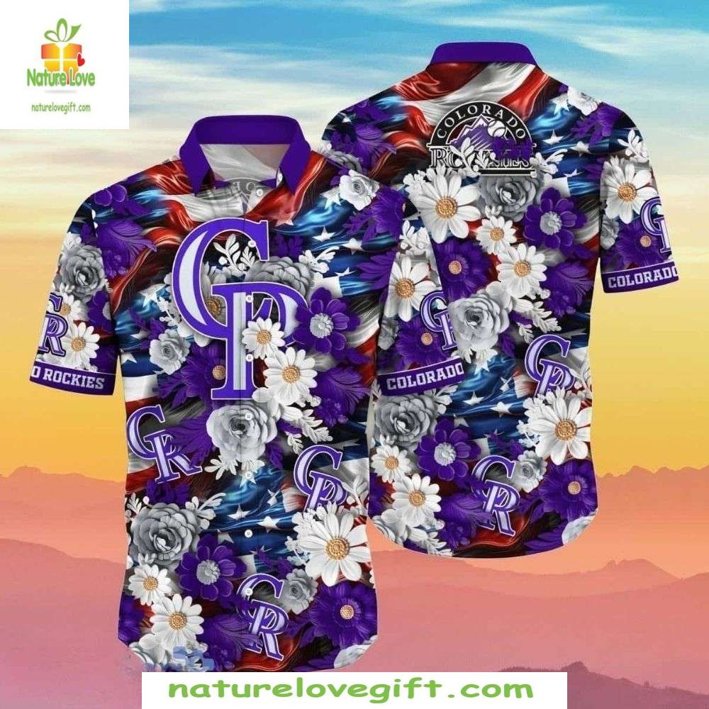 Colorado Rockies MLB Hawaiian Shirt Stylish Baseball Floral Apparel