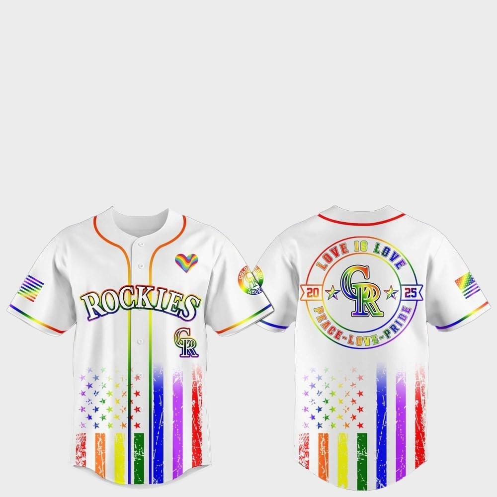 Colorado Rockies Pride Month Love Is Love 2025 Jersey - Grishko.com