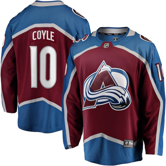 Colorado Avalanche #10 Charlie Coyle Home Breakaway Jersey - Burgundy