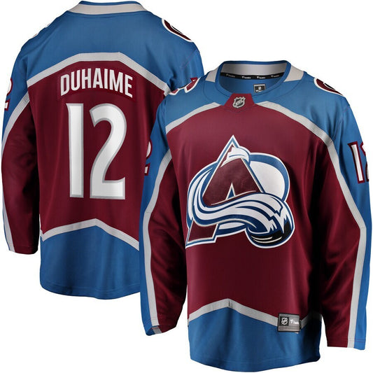 Colorado Avalanche #12 Brandon Duhaime Home Premier Breakaway Player Jersey - Maroon
