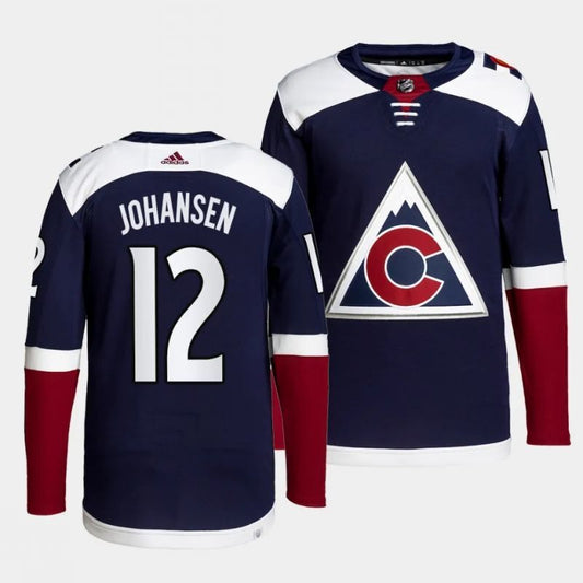 Colorado Avalanche #12 ryan johansen alternate navy authentic pro jersey