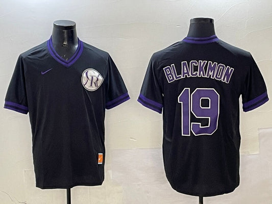 Colorado Rockies #19 Charlie Blackmon Nokia Fashion Style 1