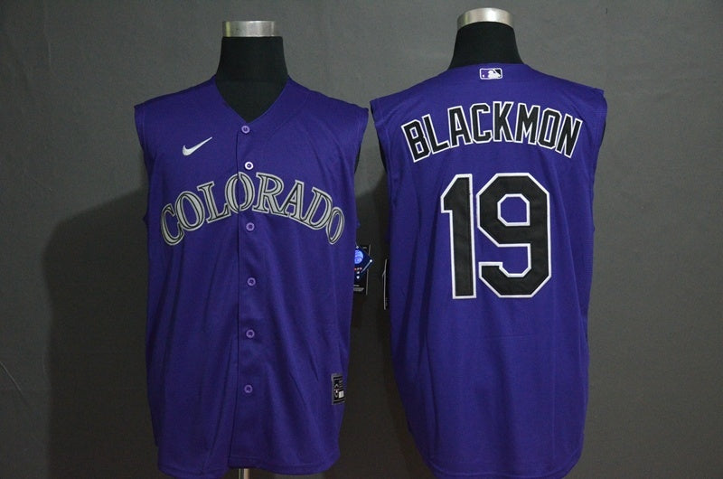 Colorado Rockies #19 Charlie Blackmon Style 2