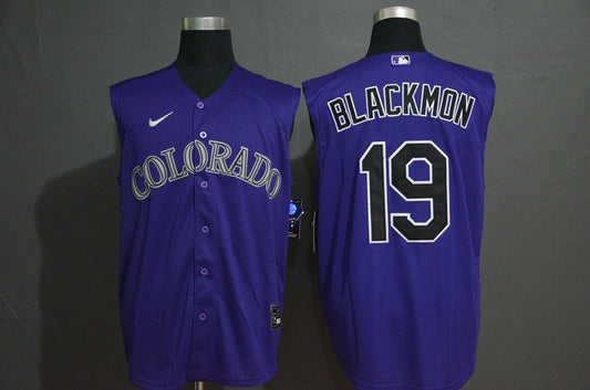 Colorado Rockies #19 Charlie Blackmon Style 2