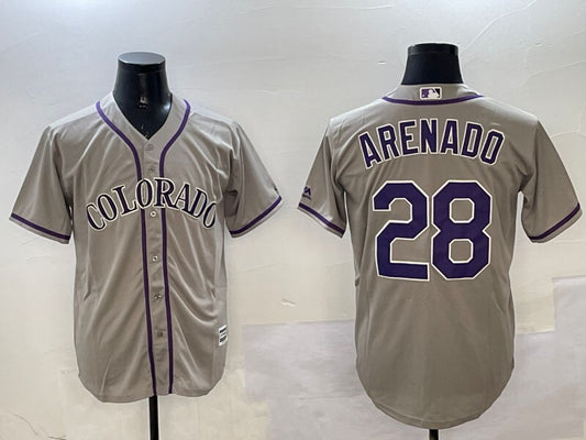 Colorado Rockies #28 Nolan Arenado Nokia Fashion Style 1