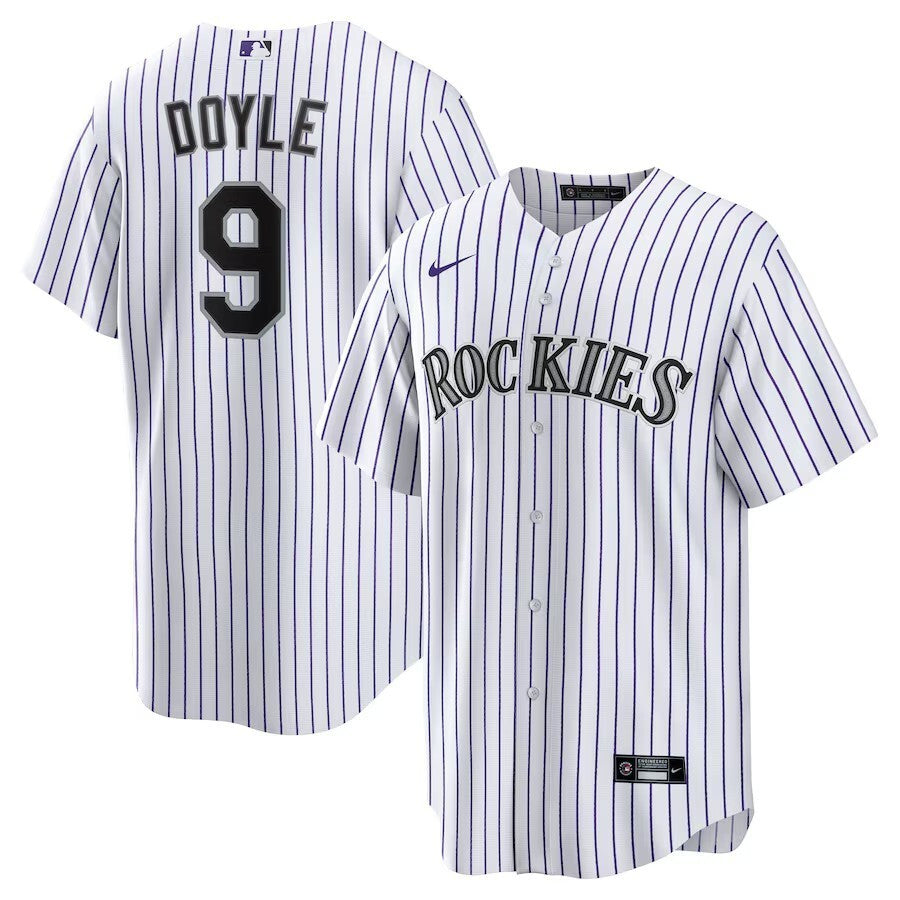 Colorado Rockies #9 Brenton Doyle Home Replica Jersey - White