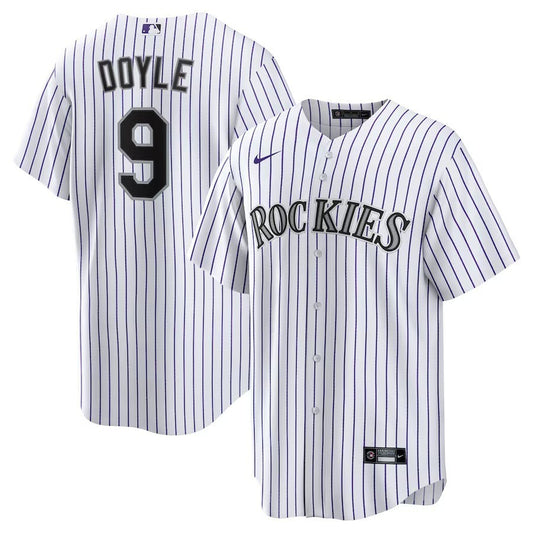 Colorado Rockies #9 Brenton Doyle Home Replica Jersey - White