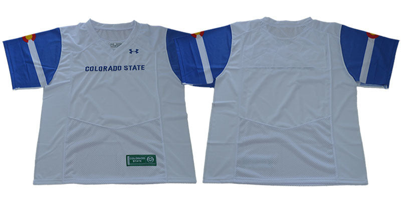 Colorado State Blank White