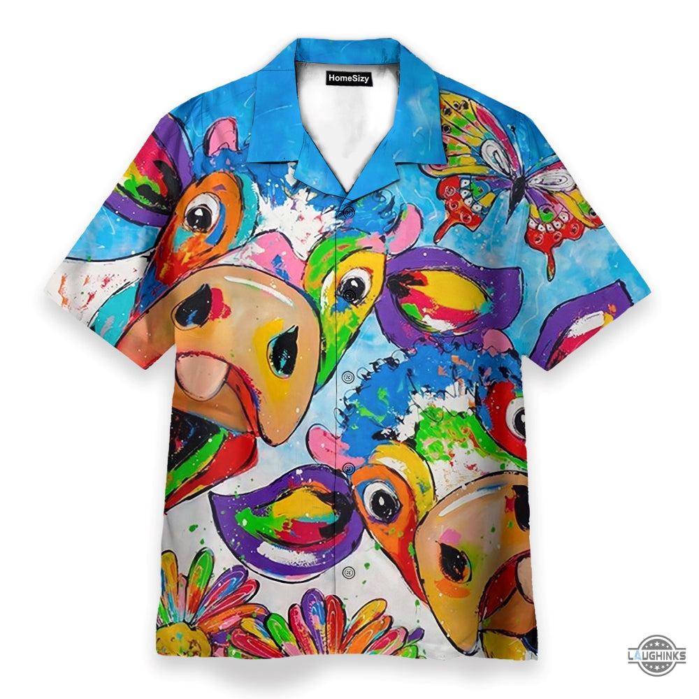 Colorful Cow Aloha Hawaii Shirt Aloha Shirt For Summer Hawaiian Shirts Klp107999 Aloha Summer Beach Button Up Shirts And Shorts