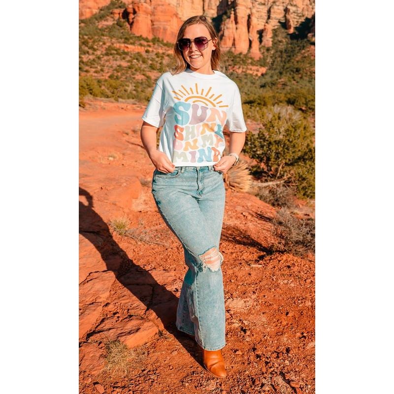 Colorful Sunshine on My Mind T-Shirt Hoodie, Sweatshirt | InkThreadWorks.com