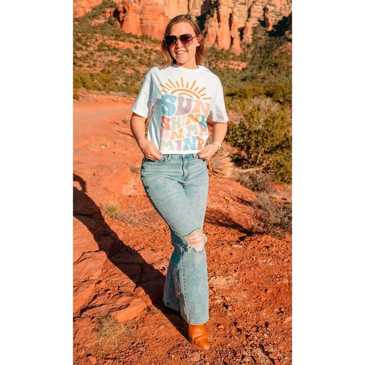Colorful Sunshine on My Mind T-Shirt Hoodie, Sweatshirt | InkThreadWorks.com