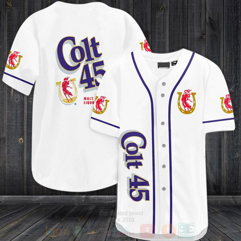 FASHION Colt 45 Malt Liquor Baseball Jerseys Botton Shirt