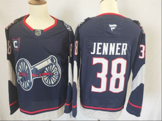 Columbus Blue Jackets #38 Boone Jenner Blue Jacket Style 2