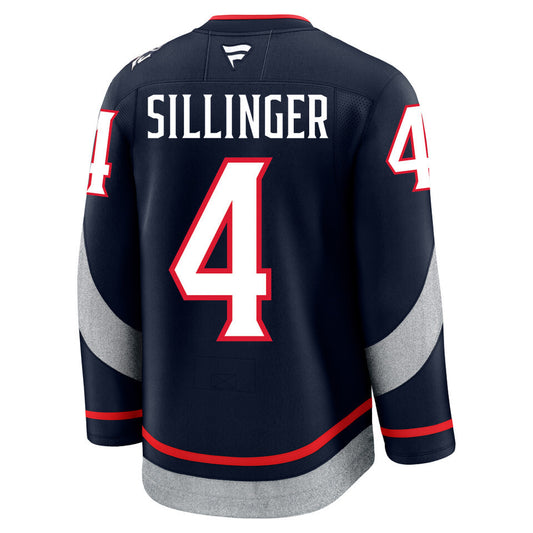 Columbus Blue Jackets #4 Cole Sillinger 2025 Stadium Series Style 2
