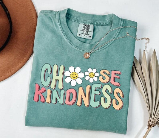Comfort Color Choose Kindness Teacher T-shirt, Teacher Appreciation Gift, Back To School, Be Kind School Shirt,...