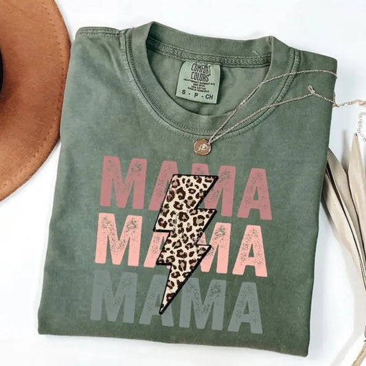 Comfort Color Mama T-shirt, Cute Mom T-shirt, Mom Life Tee, Gift For Mama, Casual Mom, Graphic Mama Tee, Mother's Day Women Tee