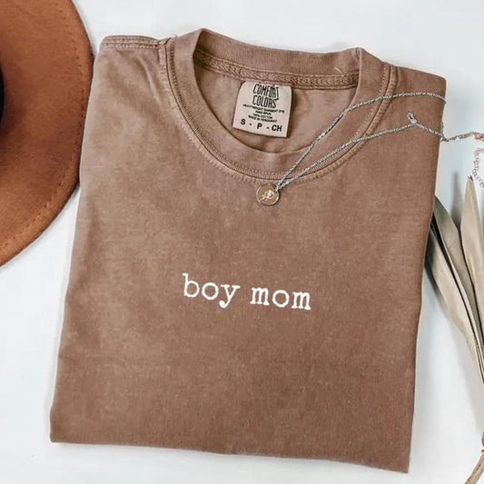 Comfort Colors Boy Mom T-Shirt, Mom of Boys T-Shirt, Cute Mom Life Tee, Mother's Day Gift, Mama of Boys Tee, Boy Mom Graphic TShirt for Women