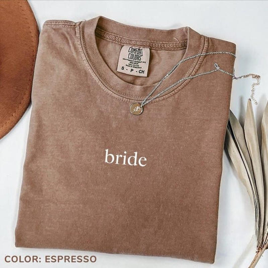 Comfort Colors Bride Shirt, Bride-to-be Shirt, Future Bride T-Shirt, Bachelorette TShirt, Bridal Party Tee, Wedding Gift...