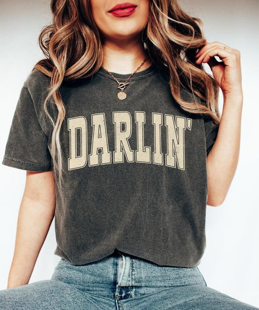 Comfort Colors Darlin' T-Shirt, Western T-Shirt, Southern Shirt, Country Girl Gift, Concert Tee, Texas Women T-Shirt,...