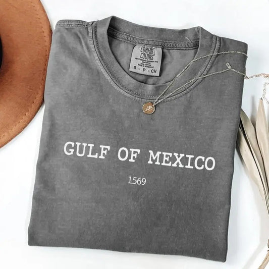 Comfort Colors Gulf of Mexico Shirt, Patriotic Unisex Tee, American Gulf of Mexico Tshirt, American Pride Tee Patriotic, Map Lover T-Shirt