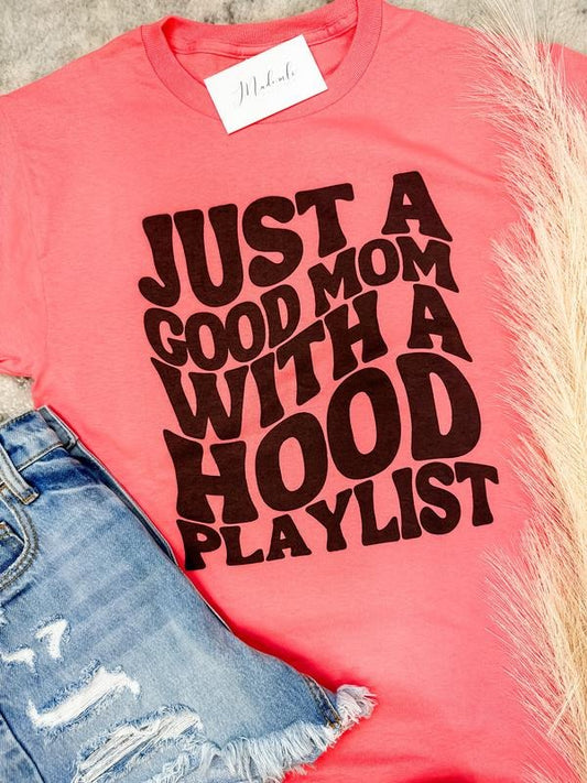Comfort Colors Hood Playlist Graphic Tee