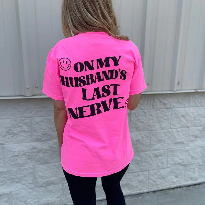 Comfort Colors Husband's Last Nerve Graphic Tee