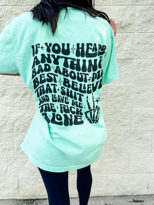 Comfort Colors Leave Me Alone Graphic Tee