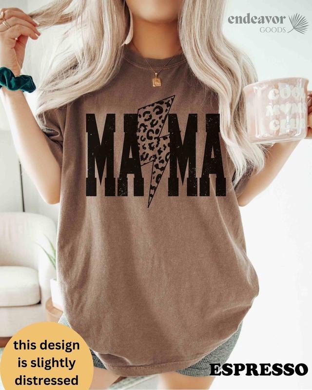 Comfort Colors Mama Lightning Bolt Shirt 90s Retro Mama Shirt Varsity Mama Shirt Mothers Day Gift Retro Mama Shirt...