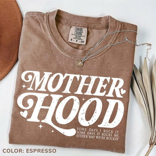 Comfort Colors Mother Hood T-shirt, Trendy Mama Tee, Mom Life T-shirt, Digital Graphic Mom, Motherhood, Cool Mom Club