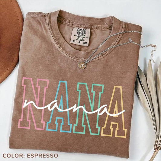 Comfort Colors Nana T-Shirt, Nana Tee, Cute Nana T-Shirt, Gift for Nana, Grandma Gift, Grandmother TShirt, Grandma Mimi...