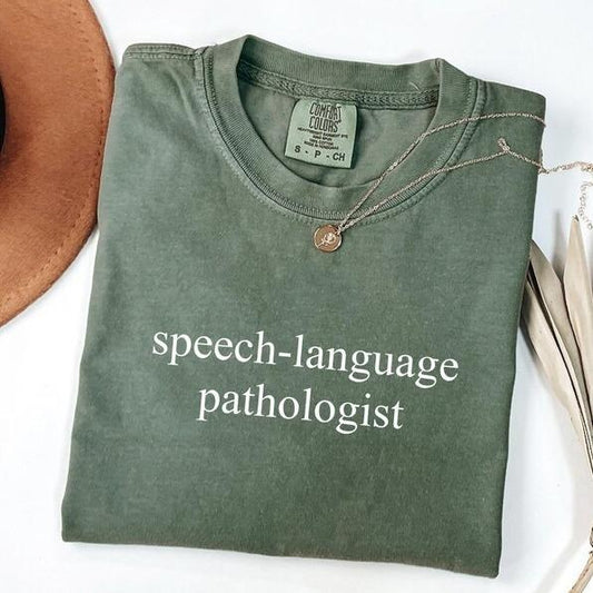 Comfort Colors Speech Language Pathologist Shirt, Speech Therapist Shirt, Speech Language Shirt, SLP Nurse Shirt, SLP...