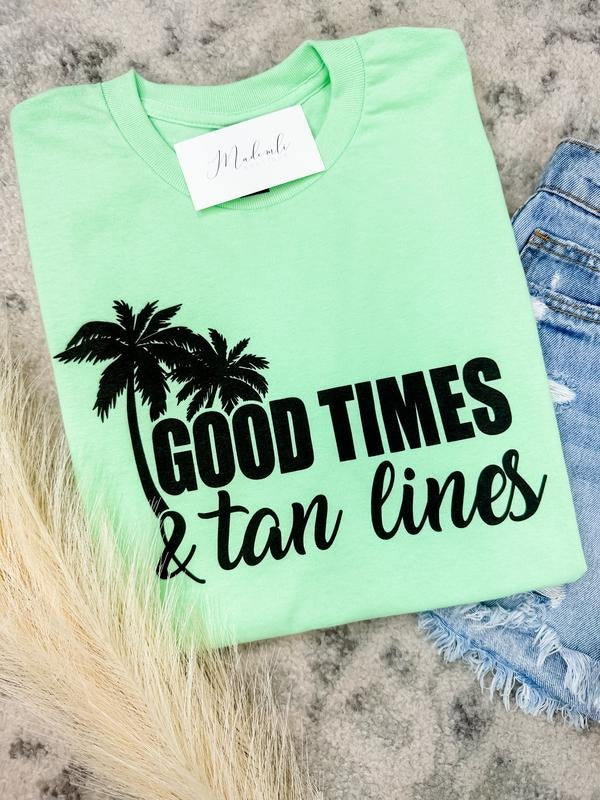Comfort Colors Tan Lines Graphic Tee