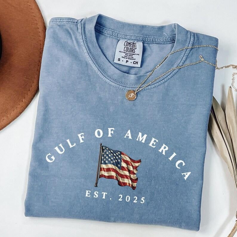 Comfort Colors The Gulf of America Shirt, Patriotic Republican Shirt, Patriot American Tee, Patriotic Tee, Preppy Shirt, Gift for Americans