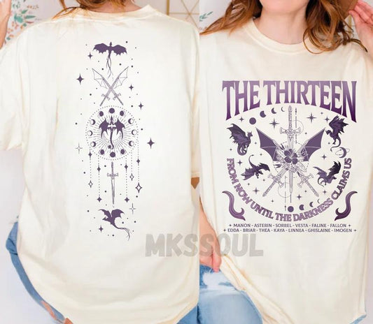 Comfort Colors The Thirteen Throne Of Glass Shirt, Book Lover Gift Best Price Hoodie, Sweatshirt | InkThreadWorks.com
