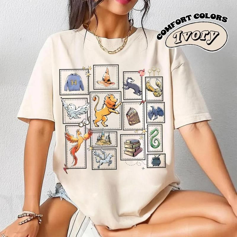 Comfort Colors Wizard Castle Book Shirt, Book Lover Gift, Bookish Reader, Universal Shirts For Family, Bookworm Gifts,...