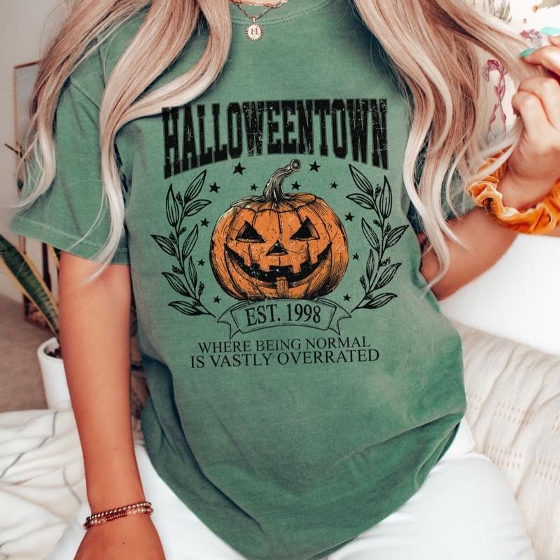 Comfort colors Halloweentown short sleeve cotton casual graphic tee