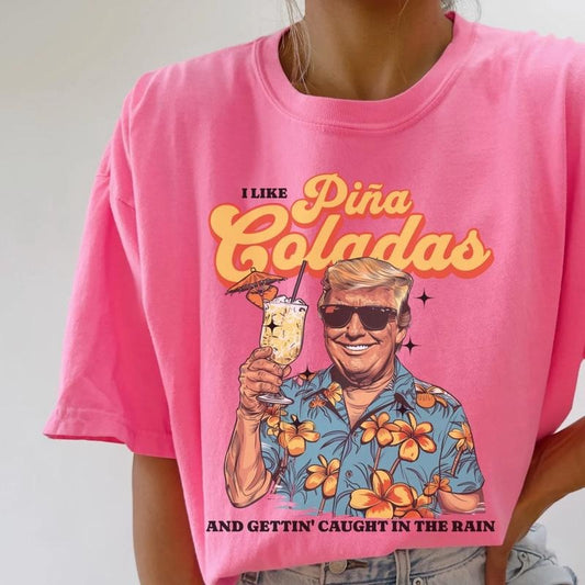 Comfort colors I like pina coladas short sleeve casual cotton graphic tee