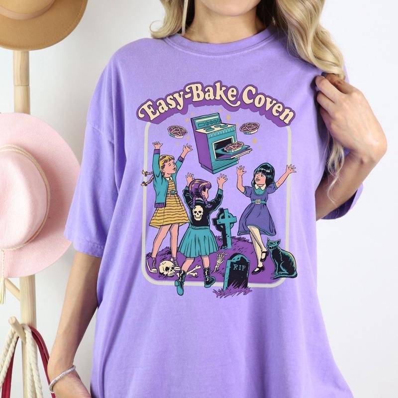 Comfort colors easy bake coven short sleeve casual cotton graphic tshirt