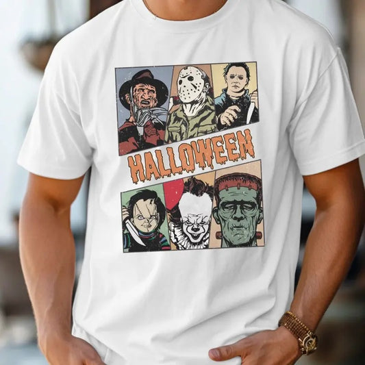 Comfort colors vintage Halloween short sleeve casual cotton graphic tshirt