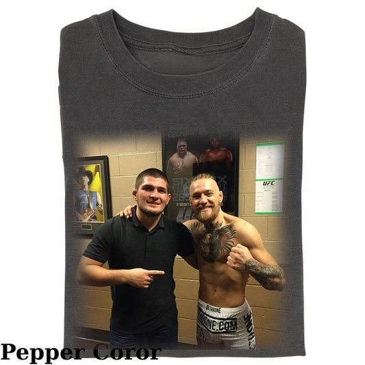 Conor McGregor And Khabib Shirt, Ultimate Fighting Boxing Shirt, UFC Championship Conor McGregor Tshirt, Vintage 90s Graphic MMA Tee, American Professional Boxer Tee For Man and Woman Unisex T-shirt Menswear Top Underwear