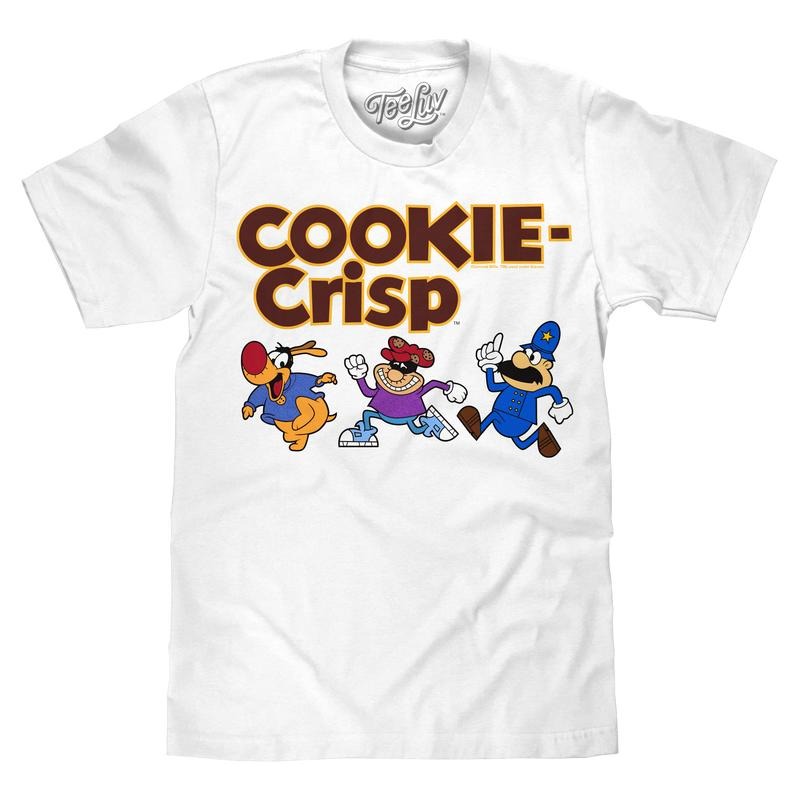 Cookie Crisp Cereal Mascot T-Shirt - White Hoodie, Sweatshirt | InkThreadWorks.com