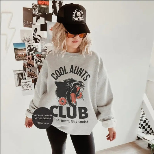 Cool Aunts Club Aunt Sweatshirt Cool Aunt Sweatshirt Cool Aunts Club Promoted To Aunt Cool Aunt Shirt Aunt Sweater Future...