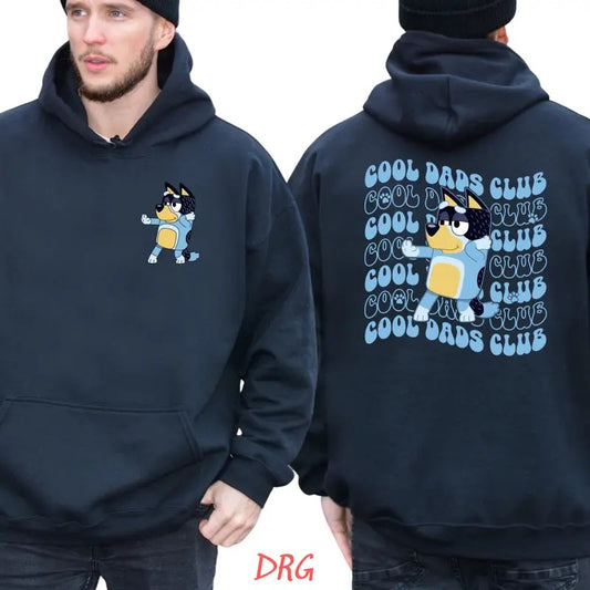 Cool Dad Bluey Sweatshirt DRG, Bluey Father's Day Shirt DRG, Bandit Cool Dad Club T-shirt, Dad Birthday Gift, Bluey Rad Dad Club Sweate, Cool Dad Bluey Hoodie Classic Cotton