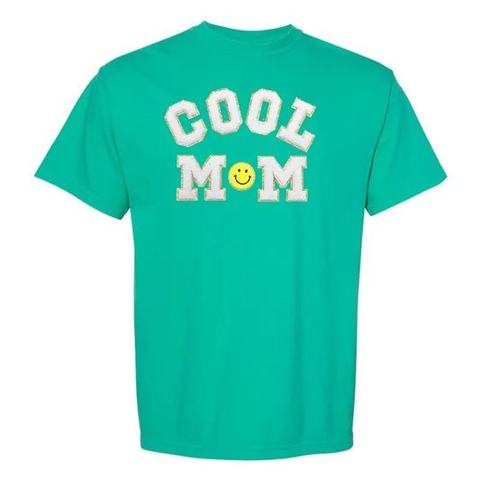 'Cool Mom' Letter Patch T-Shirt