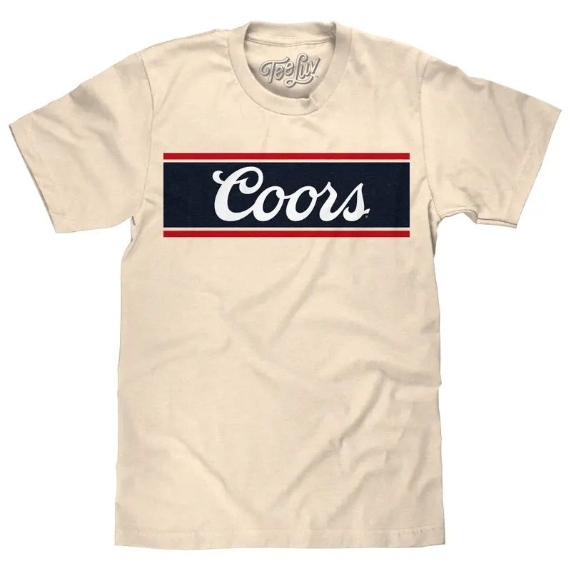 Coors Beer Logo T-Shirt - Cream graphic tee
