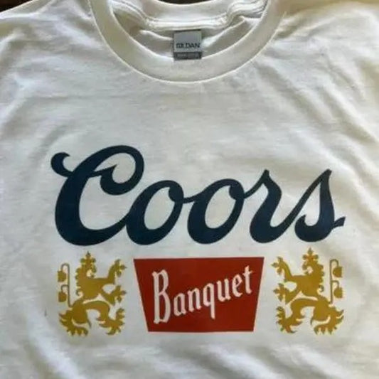 Coors Light Retro Logo T-Shirt Coors Light Beer Vintage Graphic Tee Cotton Menswear Top Decoration