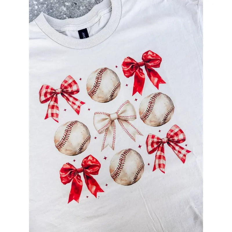 Coquette Baseball Graphic Top
